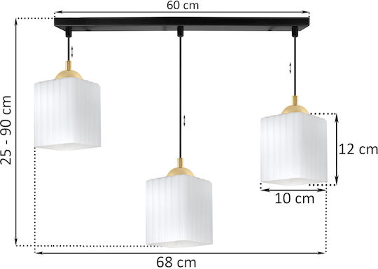 Light Home Κρεμαστό Φωτιστικό Μαύρο με Ντουί E27
