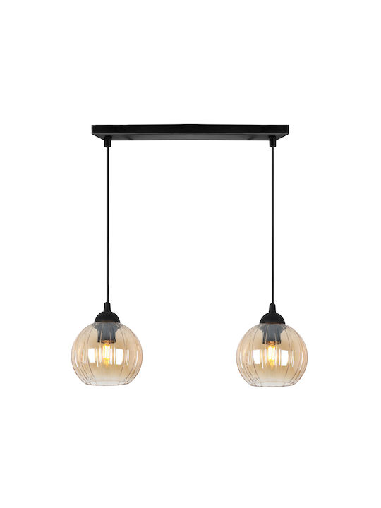 Light Home Candelabru Suspendat Negru cu Soclu E27