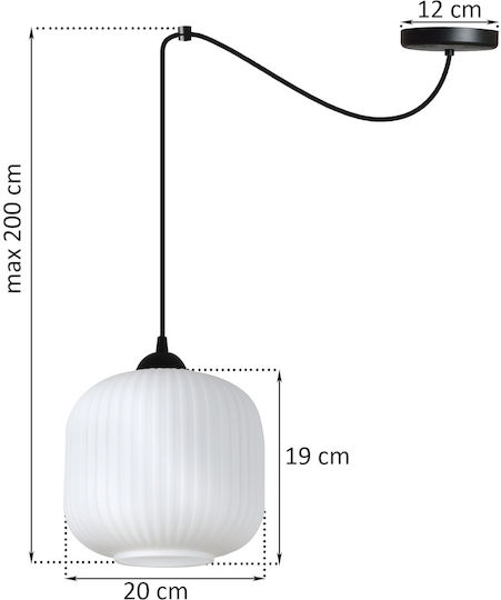 Light Home Pendant Ceiling Light Black with E27 Socket