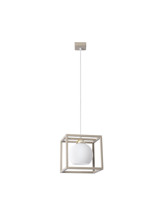 Light Home Κρεμαστό Φωτιστικό Χρυσό με Ντουί E27