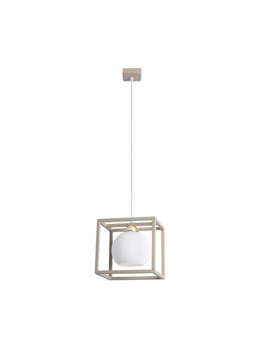 Light Home Κρεμαστό Φωτιστικό Χρυσό με Ντουί E27