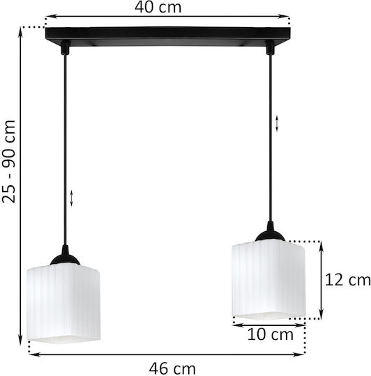 Light Home Pendant Ceiling Light Black with E27 Socket