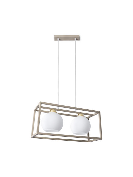 Light Home Висящо Осветително Тяло Златисто с Цокъл E27
