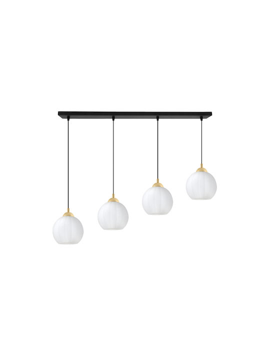 Light Home Deckenleuchte Schwarz mit Lampenbirnensockel E27