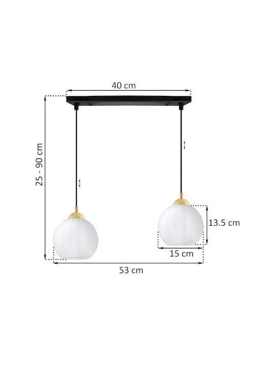 Light Home Deckenleuchte Schwarz mit Lampenbirnensockel E27