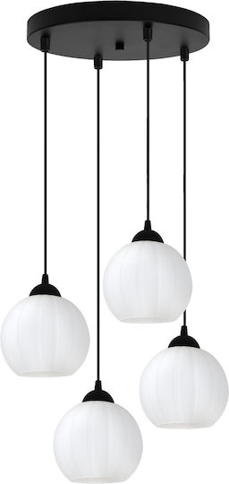 Light Home Κρεμαστό Φωτιστικό Μαύρο με Ντουί E27