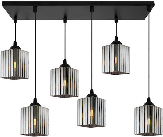 Light Home Κρεμαστό Φωτιστικό Μαύρο με Ντουί E27