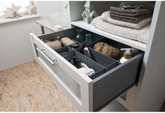 Compactor Πλαστικό Διαχωριστικό Συρταριών σε Γκρι Χρώμα 44x10cm