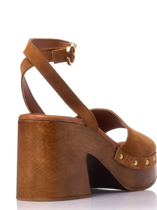 Leather Sandals Tabac