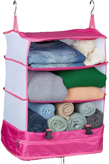 Relaxdays Raft Textil Atârnător Pentru Haine Alb 55x30x44cm