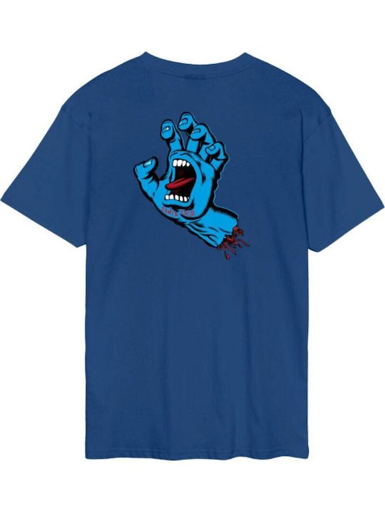 Santa Cruz Screaming Hand T-shirt Μπλε