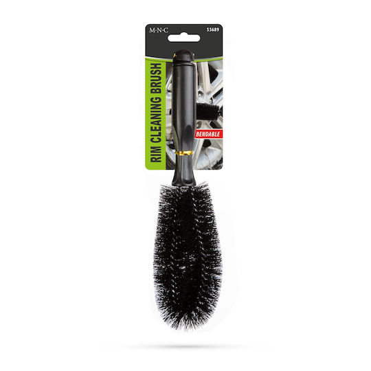 Flexible 270 Mm Car Rim Brush Wheel Cleaning Detailing Ergonomic Handle