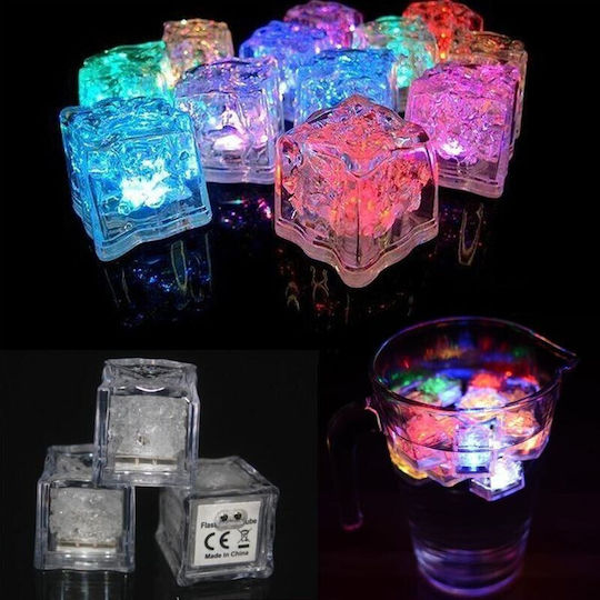 Διακοσμητικό Φωτιστικό LED RGB 12τμχ 2.7x2.7εκ.
