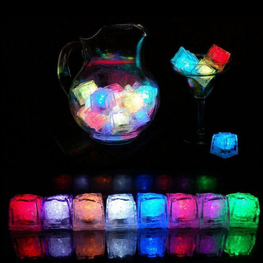 Διακοσμητικό Φωτιστικό LED RGB 12τμχ 2.7x2.7εκ.