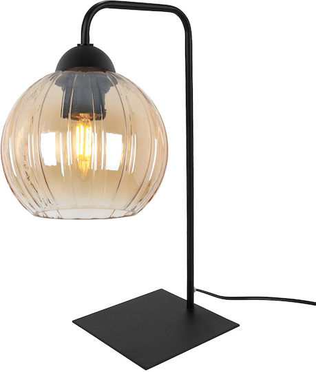 Light Home Lampă de Masă pentru Soclu E27 cu Abajur Negru și Bază