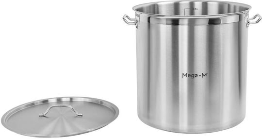 Mega-M Професионална Тенджера Капацитет 71л с Диаметър 45см и Височина 45см
