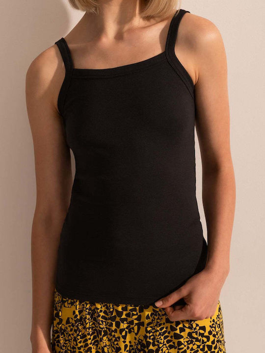 Bluza Damă Bumbac Cu Bretele Albastru Marin