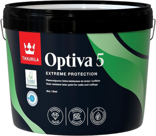 Optiva Mat 5 Latex Matte White 9l