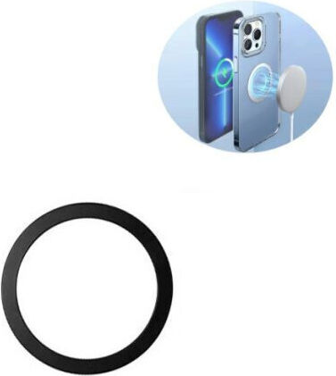 Inel Magnetic Încărcare Wireless Suport Auto MagSafe Silicon Apple iPhone 12 13 14 Negru