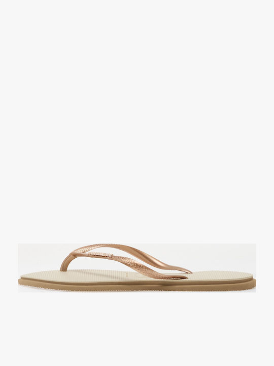 Havaianas Slim Point Șlapi Damă în Culoare Roz Auriu
