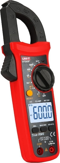 Uni-T Clamp Meter Digital 600A AC UT201F True RMS with Test Leads
