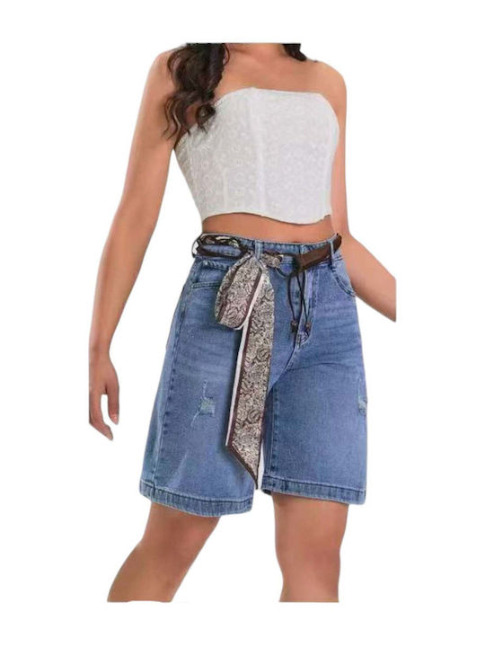 Women's Jean Bermuda Blue