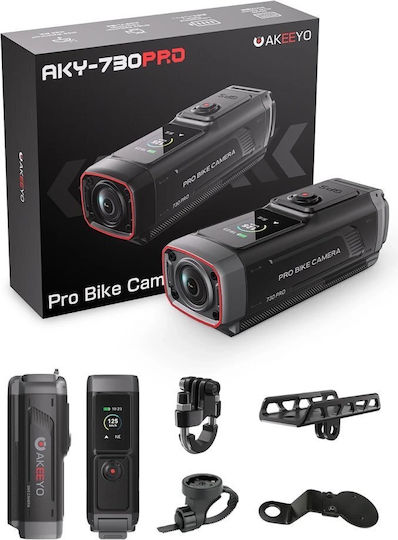 Akeeyo 512GB Action Camera 2K Υποβρύχια και Wi-Fi Μαύρη