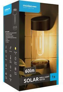 Modee Lighting Set 50 Wandmontierte Solarleuchten 60lm Warmes Weiß mit Fotowiderstand IP44