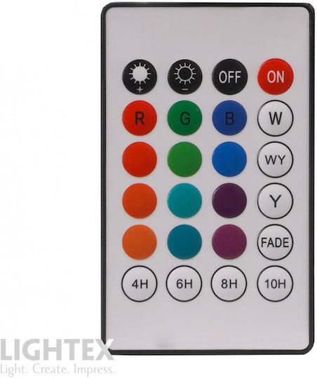 Lightex Ηλιακό Φωτιστικό Δαπέδου 1.5W 150lm Θερμό Λευκό 3000K με Φωτοκύτταρο και Τηλεχειριστήριο IP65 16x16x63εκ.