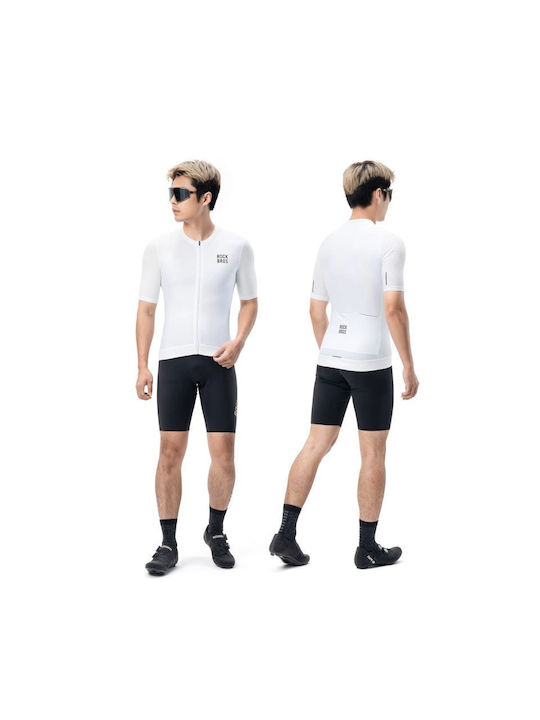 Rockbros Männliche Kurze Ärmel Fahrradtrikot Weiß