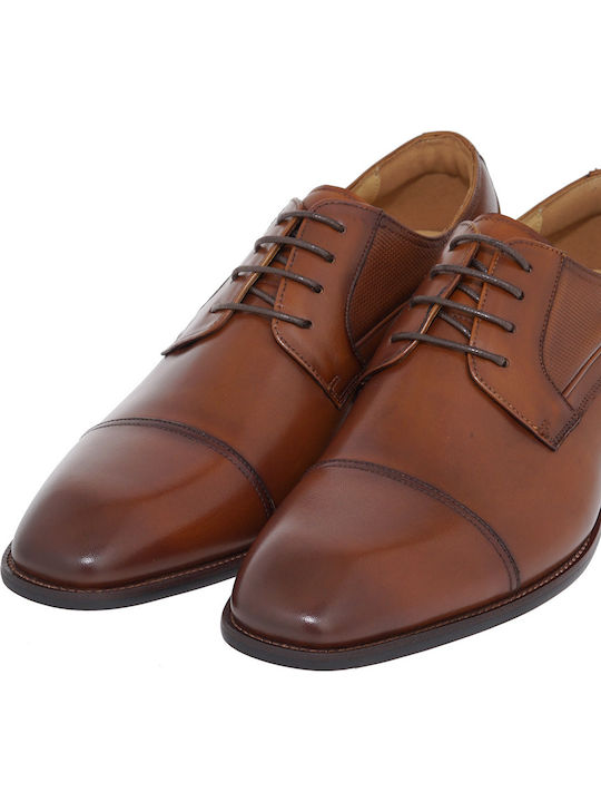 Pantofi Eleganți Pentru Bărbați Din Piele Tabac Maro