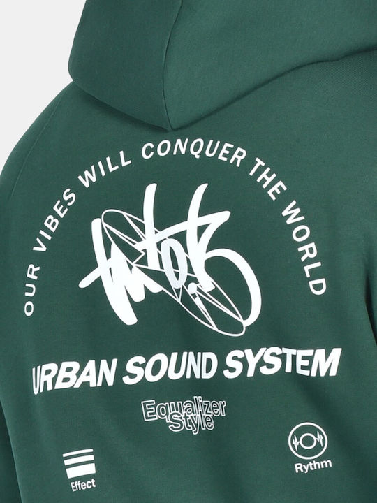 Sweatshirt With Hood Green