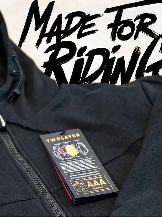 Sweatshirt with Hood Black