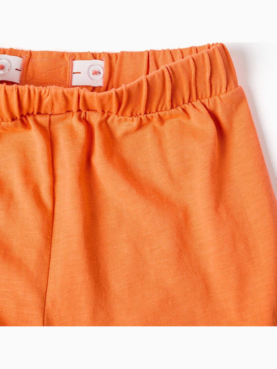 Kids Fabric Orange Shorts/Bermuda