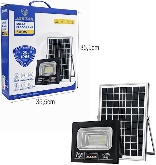 Jortan Waterproof Solar LED Flood Light 300W with Remote Control IP66