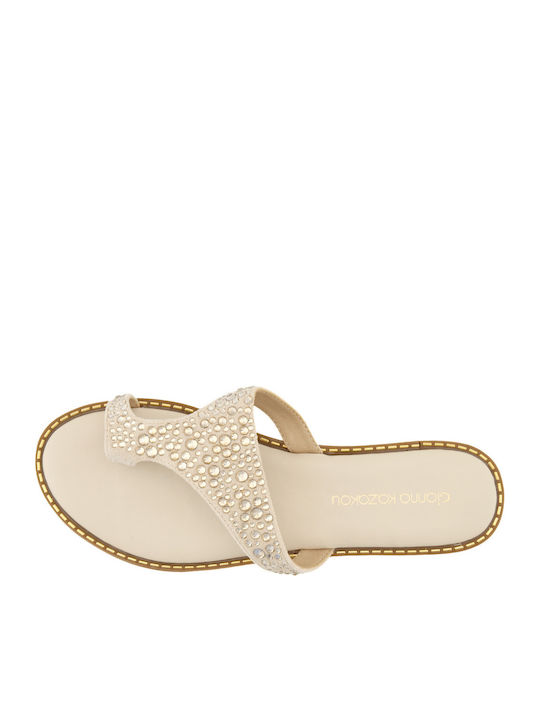 Nikie Women's Flat Sandals Beige