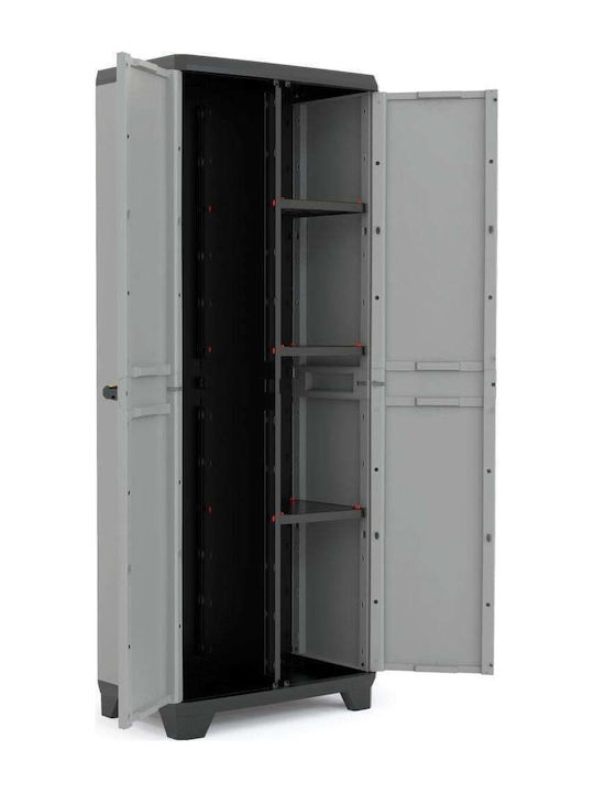 Double-leaf Outdoor Storage Cabinet Polypropylene 68x39x173 cm