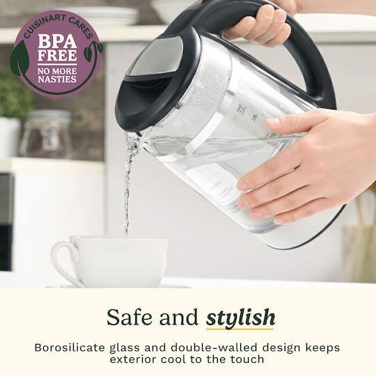 Cuisinart Електрическа Кана 1.7л 3000W Черна