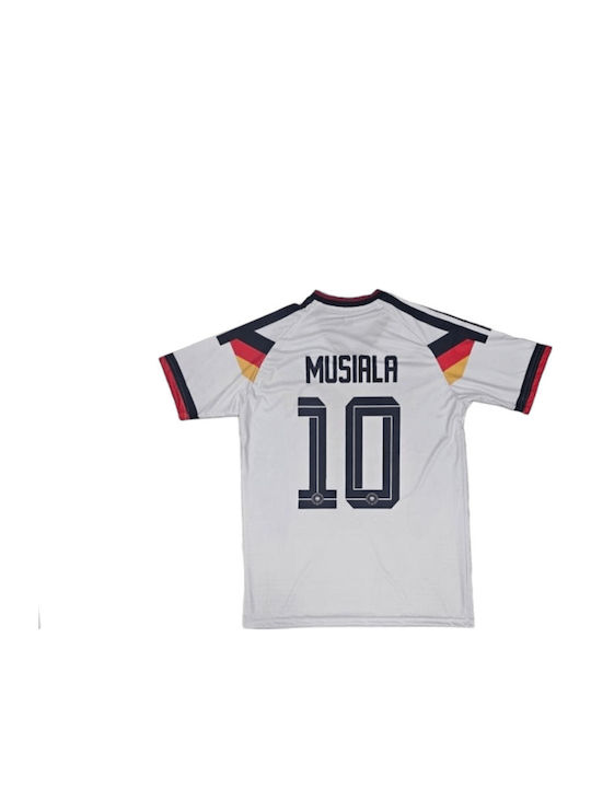 Football Jersey Musiala Germany National Team Mundial 2026 White Balón De Oro Unisex Ab162