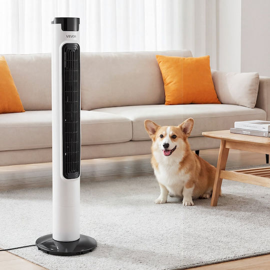 Vevor Ανεμιστήρας Πύργος 50W με Τηλεχειριστήριο Λευκός