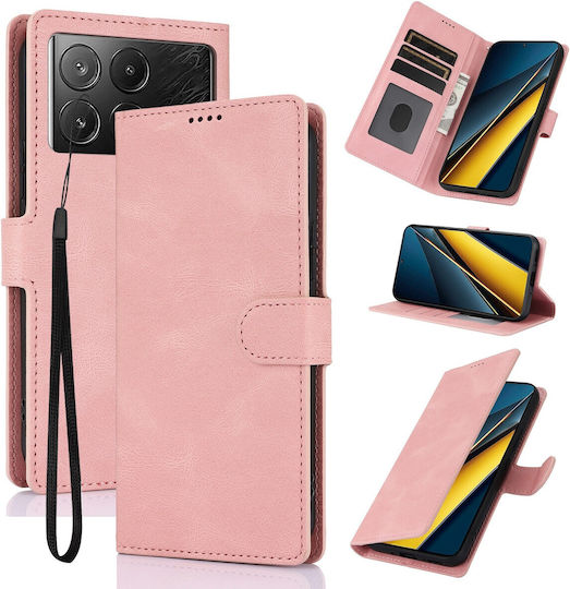 Book Tempered Glass Pink (Poco X6 Pro)