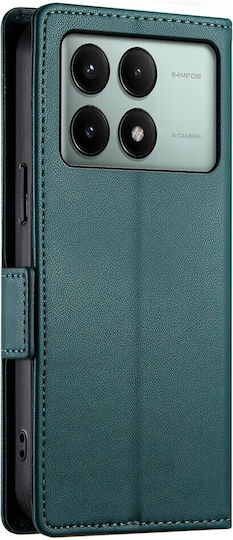 Book Tempered Glass Green (Poco X6 Pro)