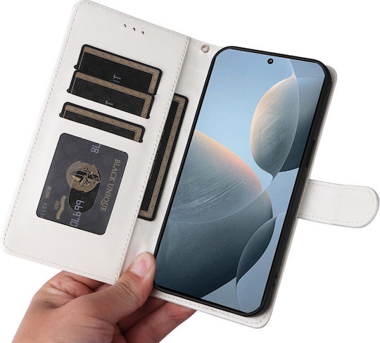 Book Tempered Glass Λευκό (Poco X6 Pro)