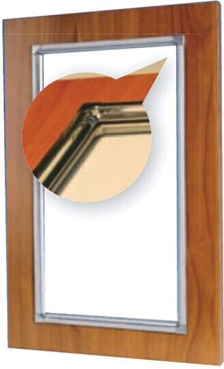 Corner Decorative Aluminium Profile Sticker Internal Showcase Wooden Door Chrome