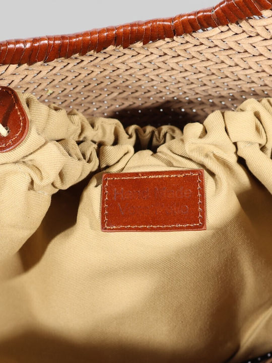Leather Women's Shoulder Shopper Bag Brown