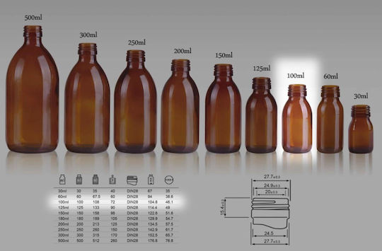 Glasfläschchen Evrilaímo Caramélé 100ml Pp28