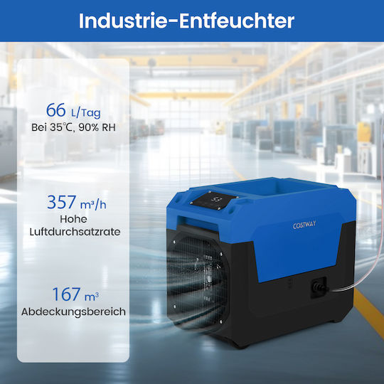 Costway Βιομηχανικός Ηλεκτρικός Αφυγραντήρας 500W