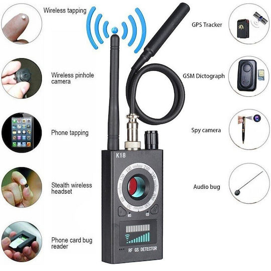 Camera Bug And GPS Tracker Detector 1-6000MHz