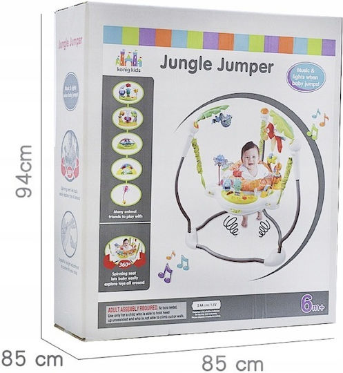 Matadi Baby Jumper Forest 3 în 1 Interactiv Jumper cu Lumină și Sunete pentru 6+ Luni