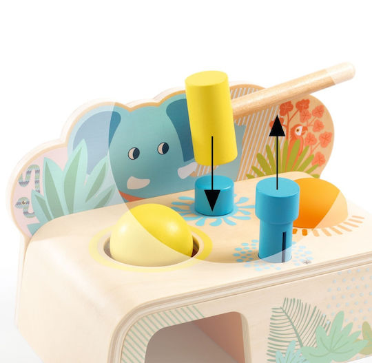 Djeco Wooden Hammering Toy for 18+ Months